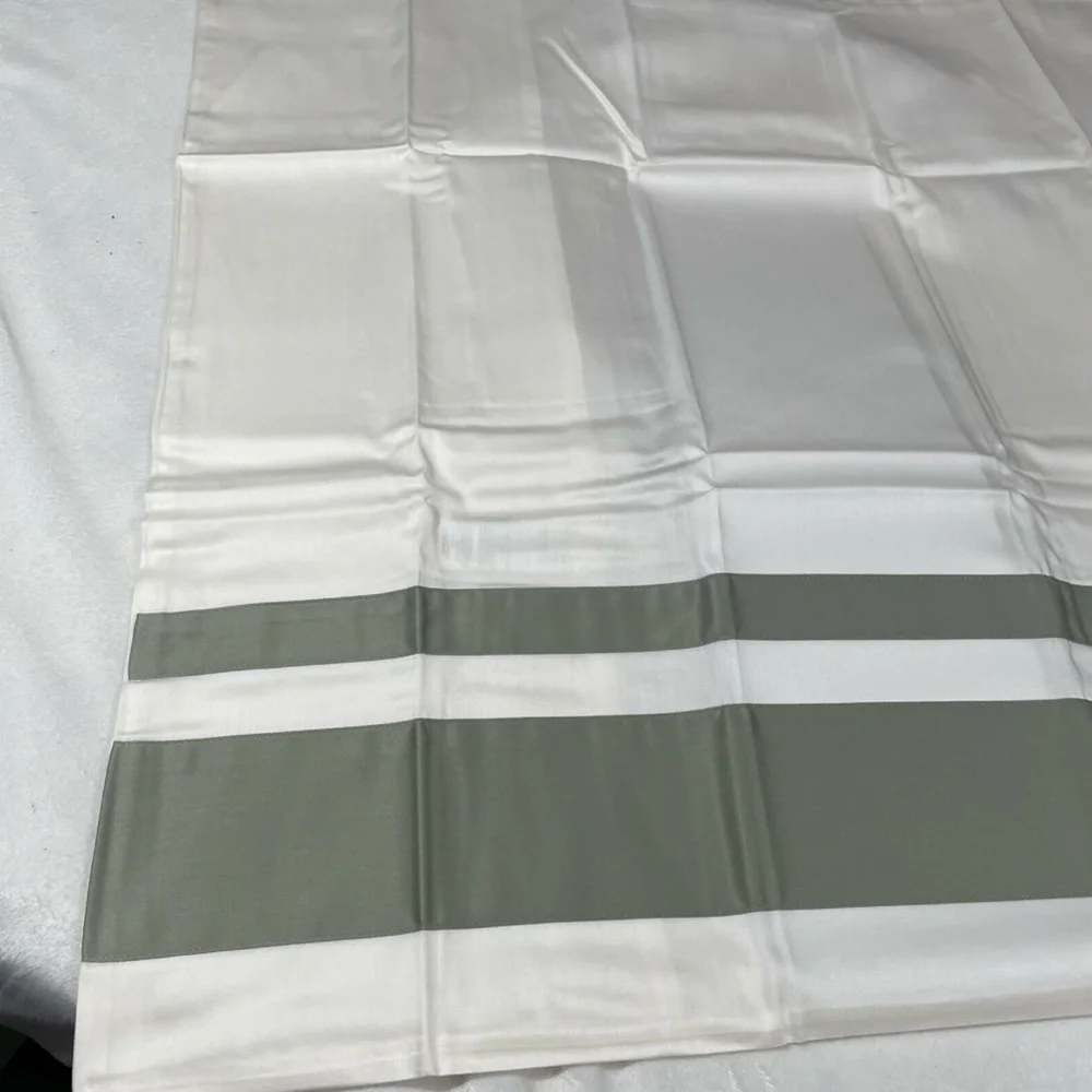 NIB [ 1 Euro ] Pillow Sham for Frette At Home Brenta in Ivory‎ / Sage Green